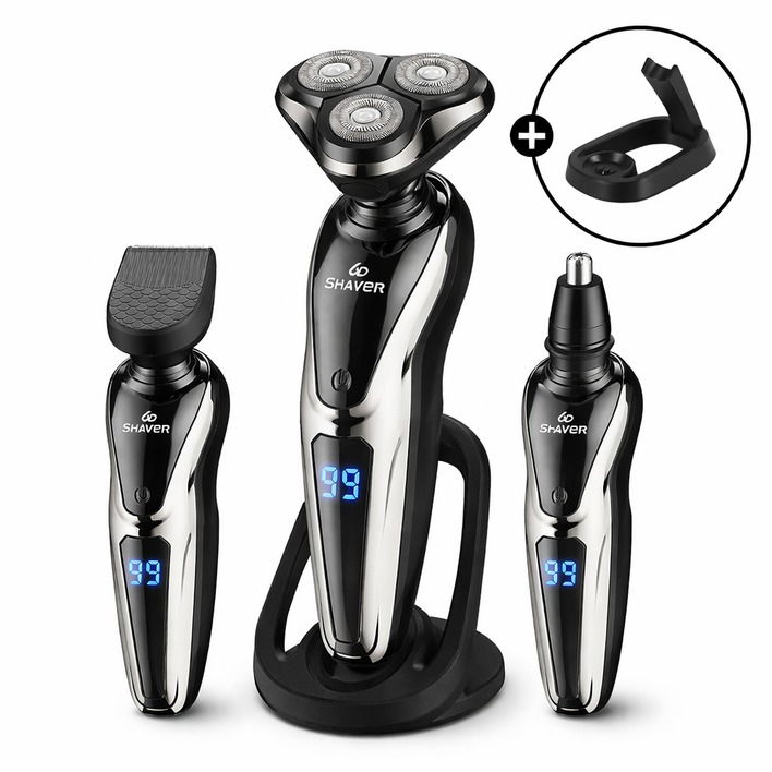 헤누스 셰이버 남자 전기 면도기 생활방수 전동 면도기, EQ230K, 블랙