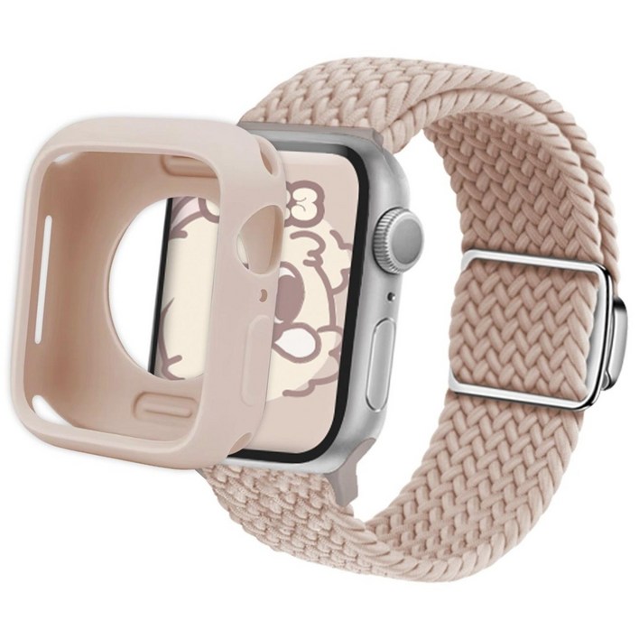아이메이드잇 애플워치 호환 솔로루프 스트랩 밴드, 샌드핑크, 1개