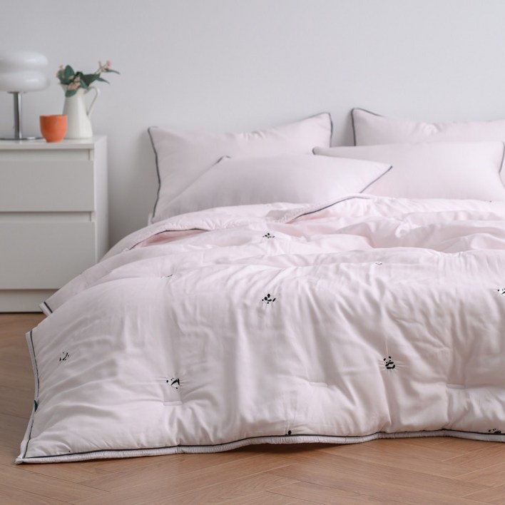 모달100 이불 판다 싱글 키즈 어린이 남녀아 알러지 차렵이불 3colors