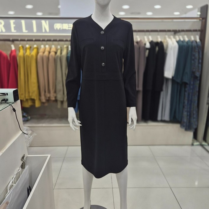 프렐린 V넥 원피스 RJO2430301SC