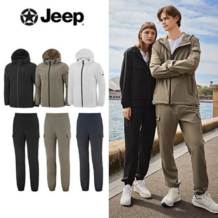 지프 25년 신상 우븐셋업 남성 2종