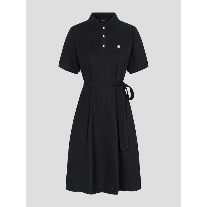 정품 빈폴 레이디스 여름 원피스 피케  블랙 데일리룩