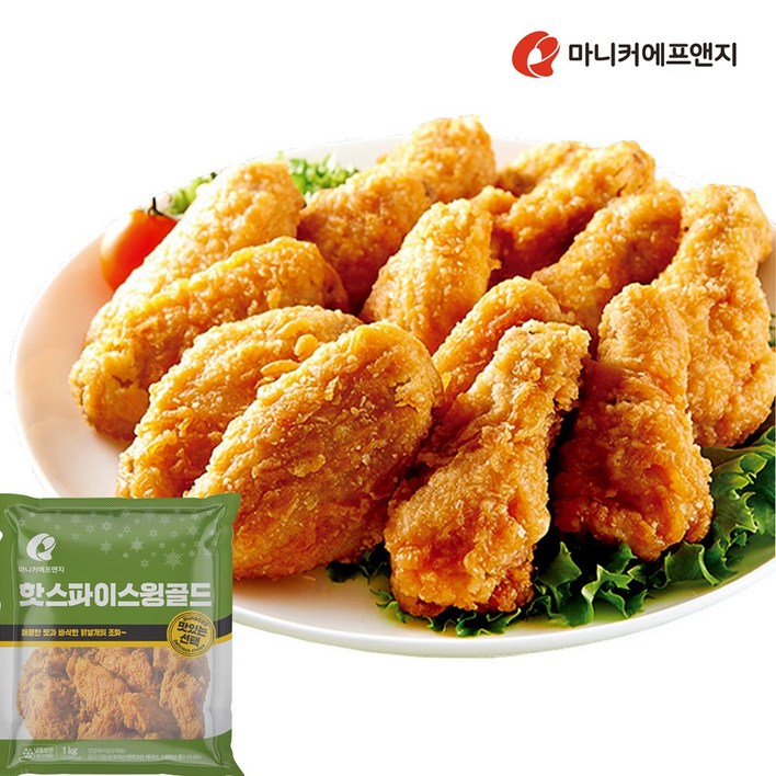 마니커-핫 스파이스 윙 골드 1kg, 1개, 1kg