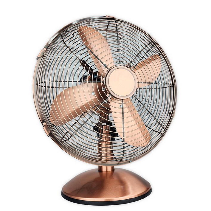 12인치 탁상용 메탈 엔틱 황동 선풍기