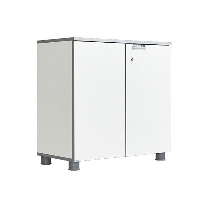 (주)가구스토어 실버라인 2단 올문장(사무실 책장 캐비넷 수납 2단장), W800 X D400 X H780:화이트
