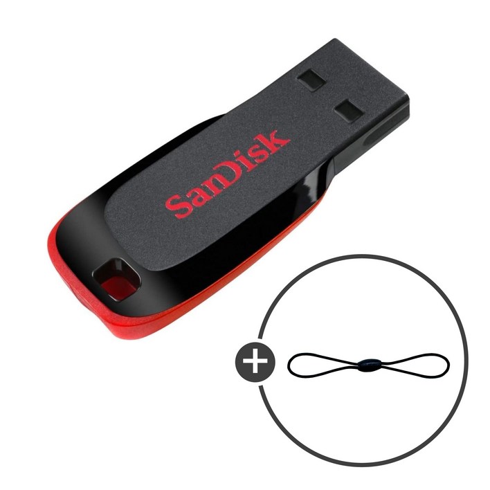 샌디스크 Cruzer Blade 크루저 블레이드 USB 2.0 SDCZ50064G USB 고리줄
