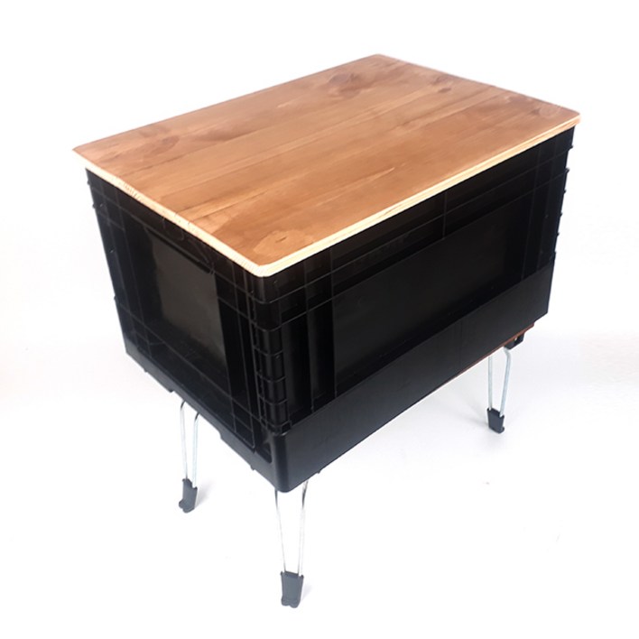 캠핑테이블 폴딩박스 원목 우드상판  캠퍼필드 다다마 미니멀웍스 호환 가능