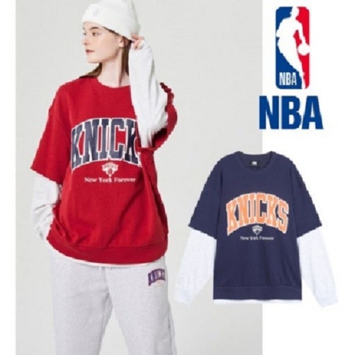 NBANC청주느바 남녀공용 NYK KNICKS 레이어드 맨투맨 N223TS035P