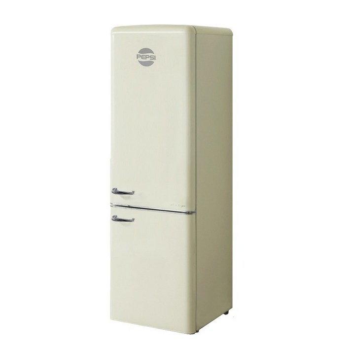 PEPSI 펩시 레트로 소형 미니 냉장고 PC27CRJ 260L 소프트크림아이보리 방문설치 인테리어 원룸, PC27CRJ, 소프트크림