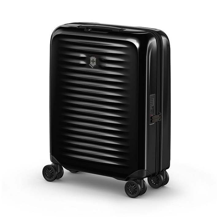 빅토리녹스 Airox 에어록스 글로벌 캐리온 초경량 캐리어 여행용 가방 이동가방 여행 출장 기내 반입 비즈니스 저소음 듀얼 캐스터 휠 버터플라이 개폐 지퍼식 33L 블랙  6124