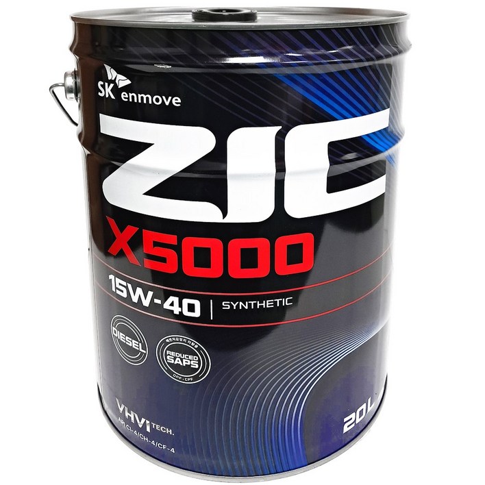 sk zic 지크 X5000 15w40 20L 디젤엔진오일