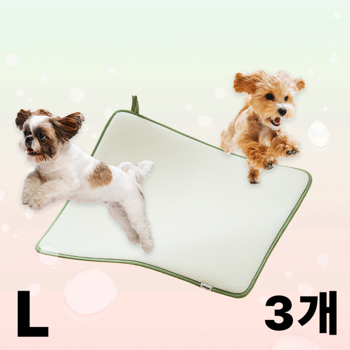 오놀라 씻어쓰는 강아지 배변패드 SML 낱장, SET 구매, 1세트, 3개입