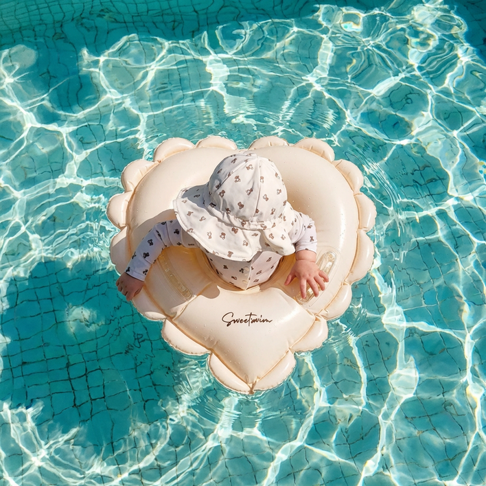 유아용 하트튜브 보행기튜브 감성튜브 어린이 키즈튜브 스윗스윔, 1개