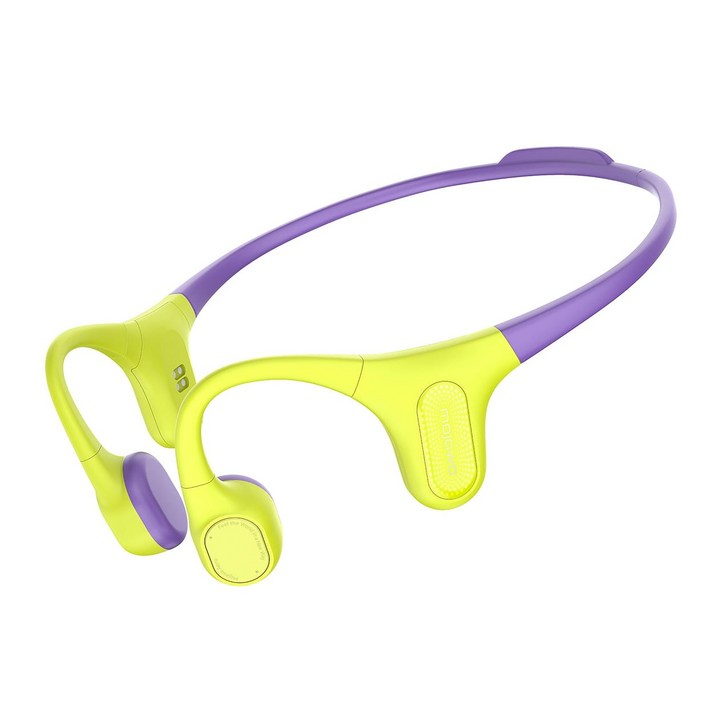모자와 에라 러닝 자전거 전용 골전도 블루투스 이어폰, 그린 퍼플, aerra