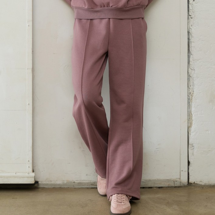 6 colorsLipbbam 코튼 더블소프트 플리스 기모 핀턱 와이드 팬츠 LPW007