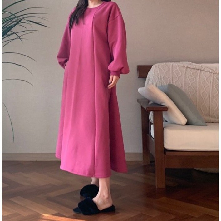 해이주 기모 절개 원피스