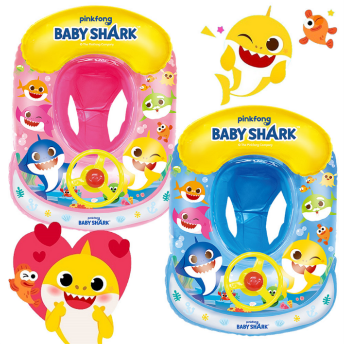 위니코니 핑크퐁 아기상어 자동차 쿠션보행기