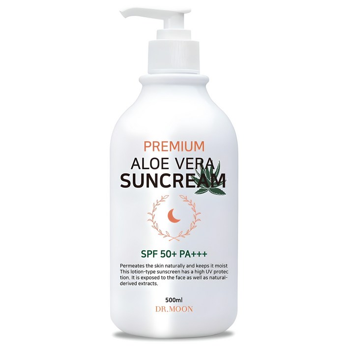 DRMOON 프리미엄 알로에베라 선크림 SPF50 PA, 500ml, 1개