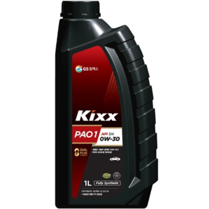 GS칼텍스 킥스파오 원 KIXX PAO1 엔진오일차량용전체엔진0W30