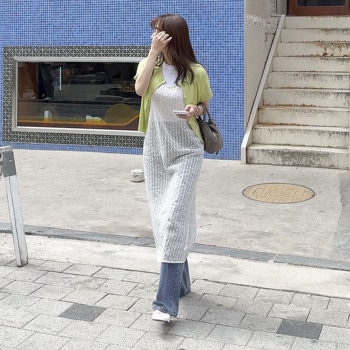 앤샵 여성용 스판 롱 일자 데님 팬츠 청바지4color