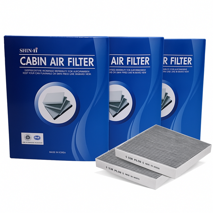 (현대) [1+1+1] 신아 자동차 에어컨 활성탄필터