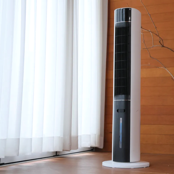 5세대 타워형 냉풍기 이동식 리모컨 에어쿨러 초강력 에어컨, EDIR3856TWR
