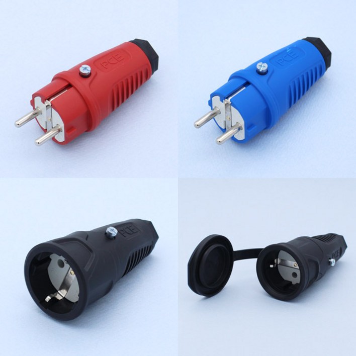 PCE 220V 접지 전원 고무 전기 플러그 PCE 220V 접지 전원 고무 전기 플러그