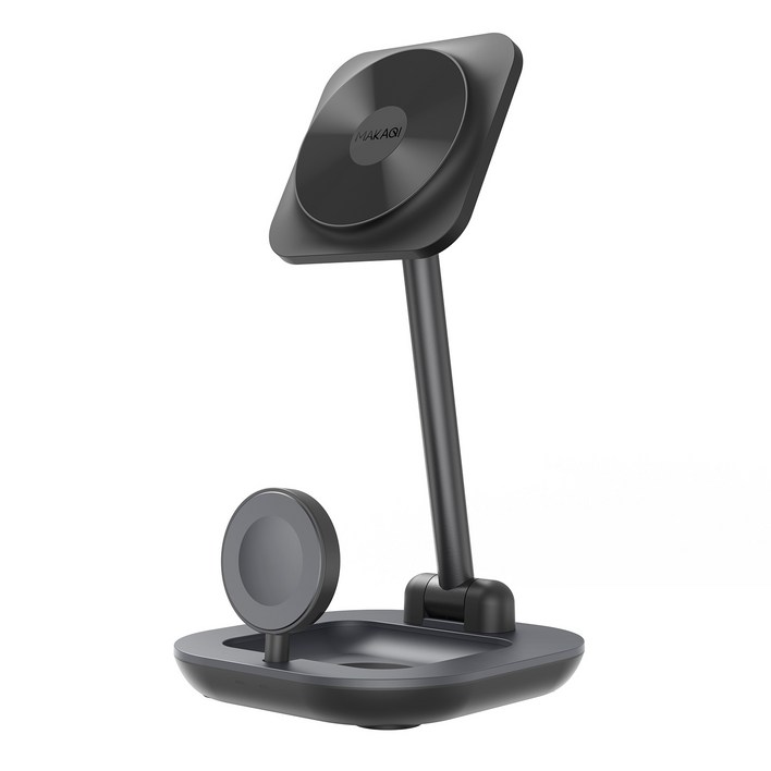 Panwest [PV-13] 3 in 1 맥세이프 무선 고속 충전기 갤럭시 아이폰 에어팟 워치 (C to C 케이블, 어댑터 별도구매)