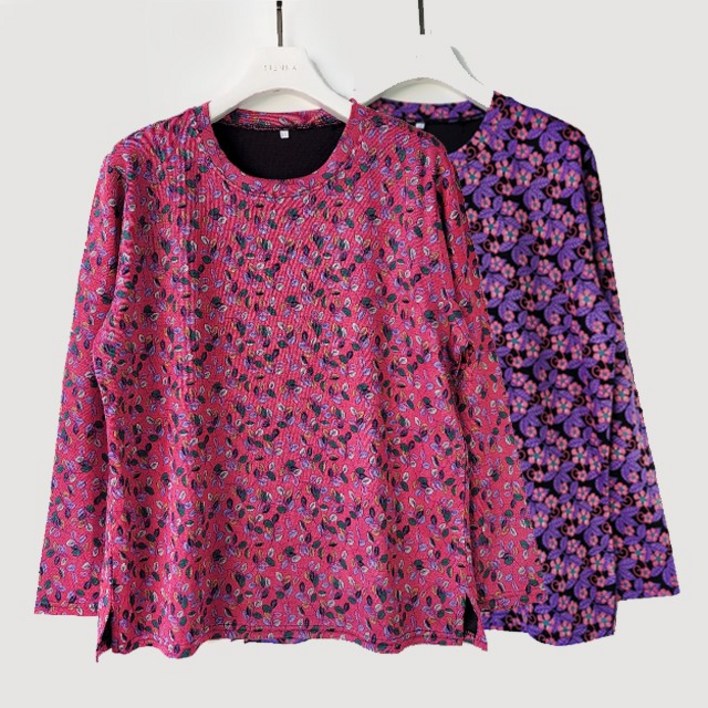 허니마마 소프트 할머니 겨울 티셔츠 실내복 따뜻한 옷 요양원 가을 홈웨어 70대 80대