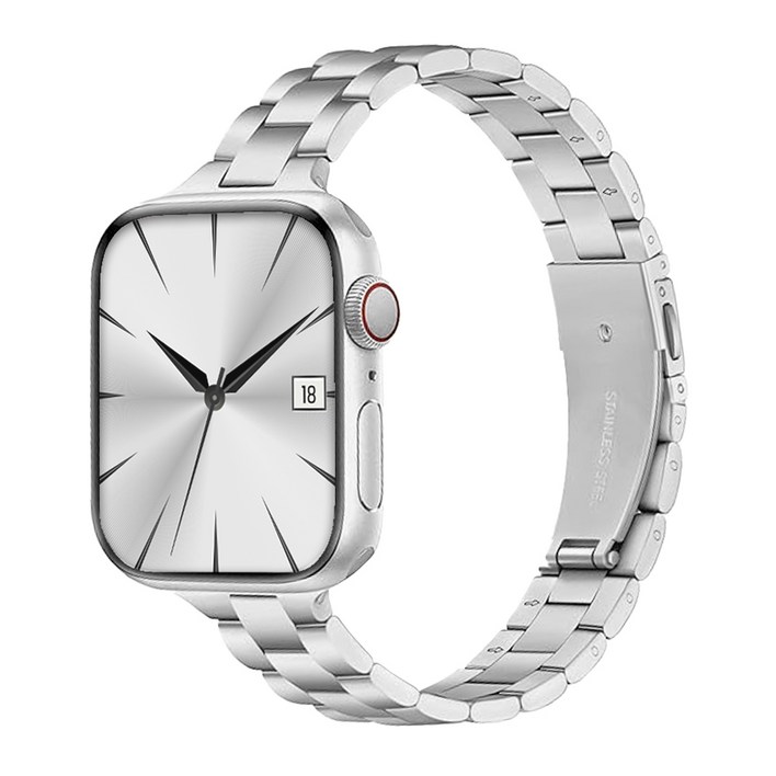 럽미리브 애플워치 8 7 SE SE2 호환 슬림 메탈 스트랩