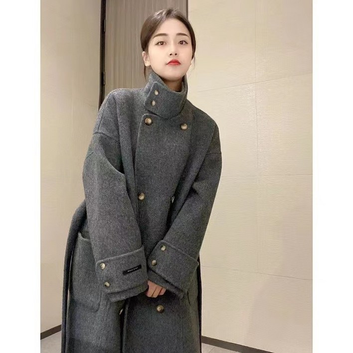 여성용 테일러드 반더블 오버핏 코트
