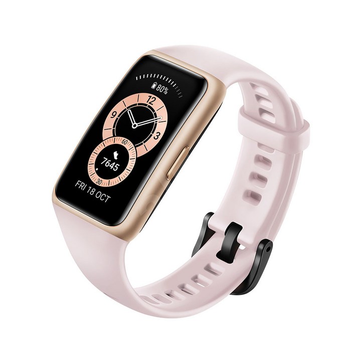 화웨이 스마트밴드6 긴배터리 GPS BAND6, GPS  블루투스, 3.7cm, 사쿠라핑크