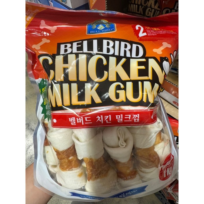 벨버드 강아지 치킨밀크껌 1kg 미듐 개껌 애견간식 코스트코
