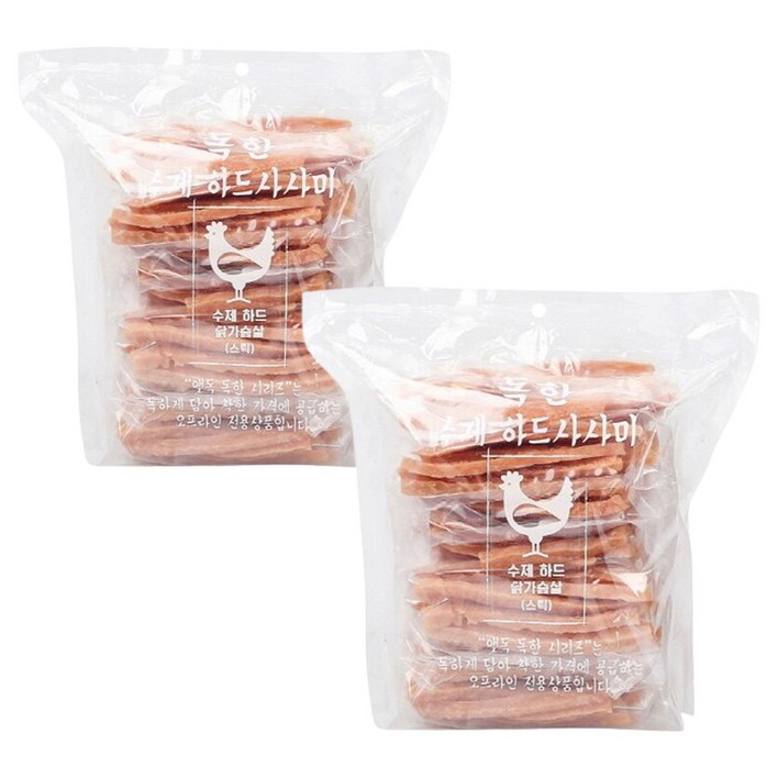 앳독 독한 수제 치킨하드사사미 스틱 600g 2개 강아지 대용량 스틱간식 고단백 저지방, 2개 앳독 독한 수제 치킨하드사사미 스틱 600g 2개 강아지 대용량 스틱간식 고단백 저지방, 2개