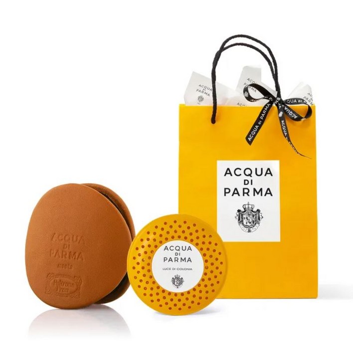 [백화점 정품 선물포장]아쿠아 디 파르마 카 디퓨저 차량용 레더케이스 + 카트리지