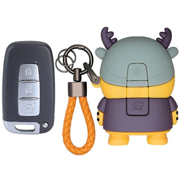 바이어웨이 침착한호랑이 키케이스 차키케이스 스마트키 키홀더