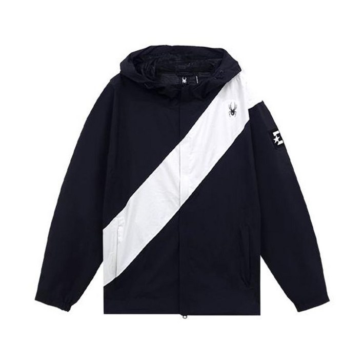 스파이더 SPYDER 워터프루프 후드 윈드브레이커 FM1SPIFCNJK221UBLK