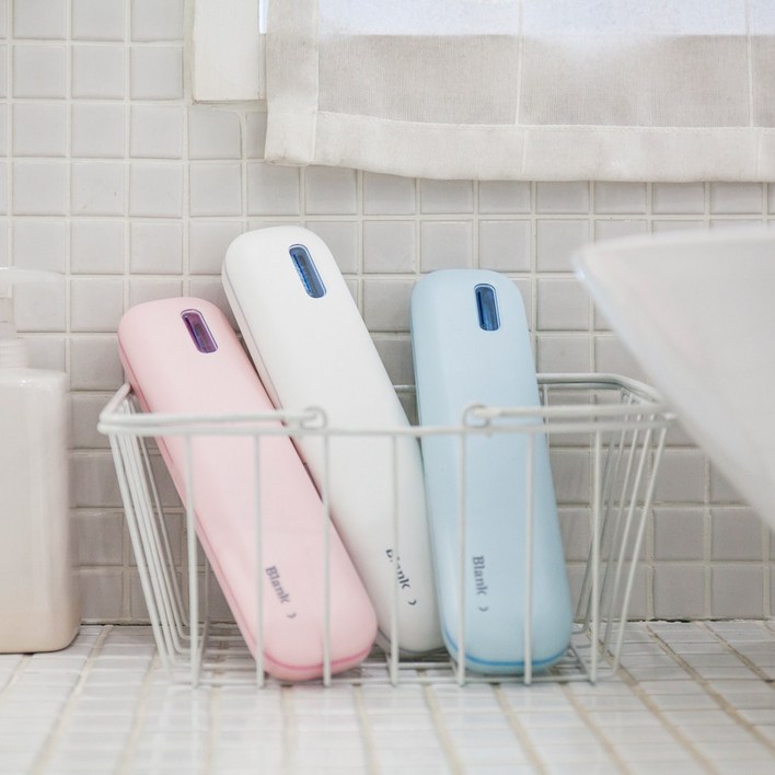 아이리버 TBS700 여행용 휴대용 1인용 칫솔살균기 UV살균 건조기, 핑크, TBS700