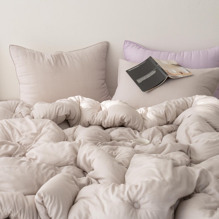 국내생산 정품 텐셀 모달 100 먼지없는 알러지케어 향균 옥수수솜 사계절 차렵이불