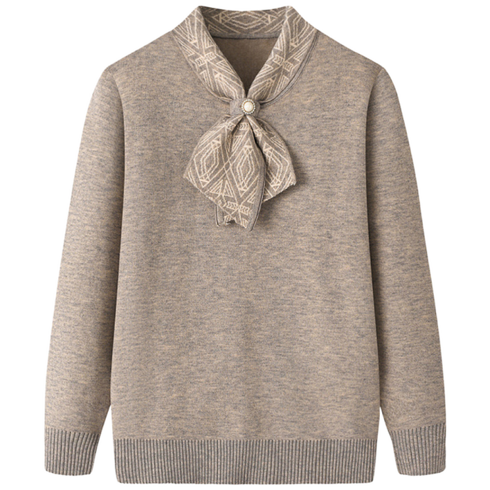 중장년 가을 겨울 니트 반폴라 기모 도톰 엄마 스웨터 상의 여성 니트 스웨터 빅사이즈 루즈핏 상의 엄마 긴팔 엄마옷