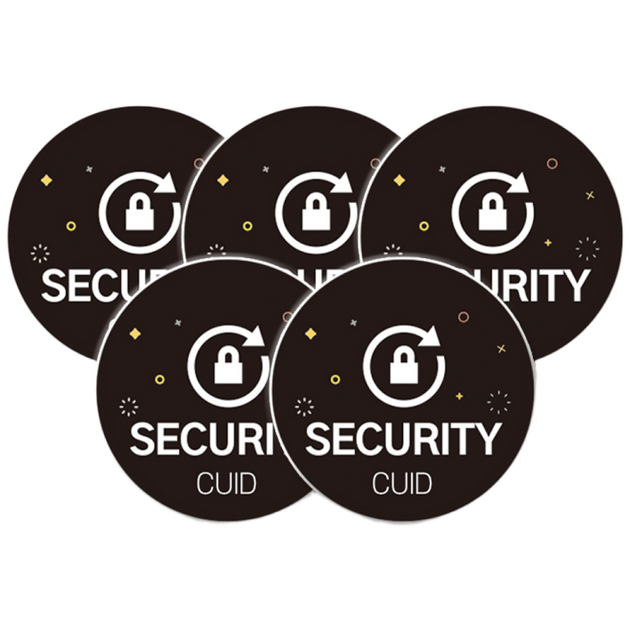 아파트 공동현관 도어락 복사 등록 MCT 출입문 CUID 스티커 태그 5개 세트