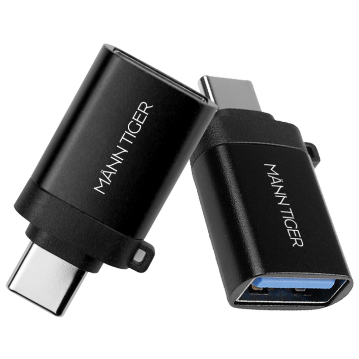 만타이거 USB3.0 to C타입 OTG 고속충전 변환 젠더, 5개, 블랙, 24mm