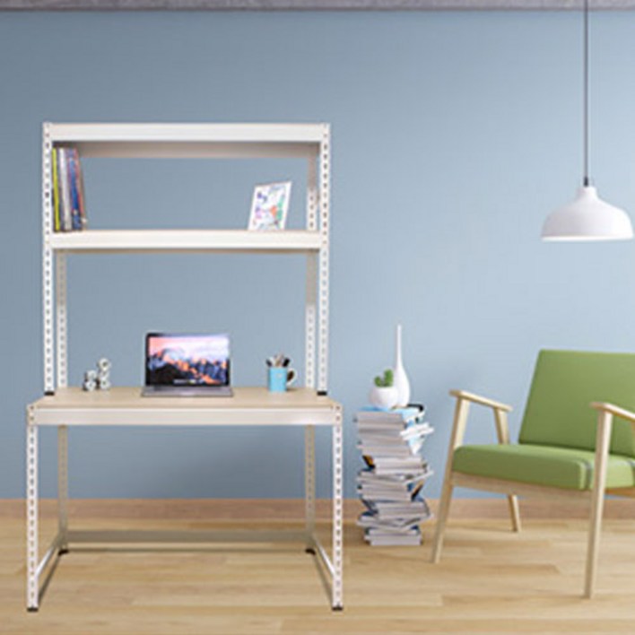 폴던스랙무볼트 조립식 책상3단   1100 X  800상단깊이 400 x 높이1800