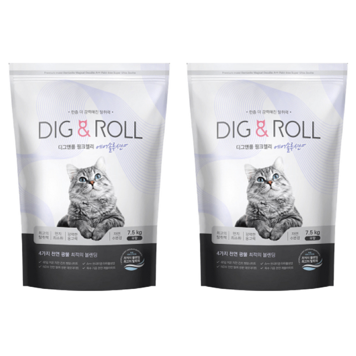 디그앤롤 핑크젤리 에어솔루션 고양이 모래