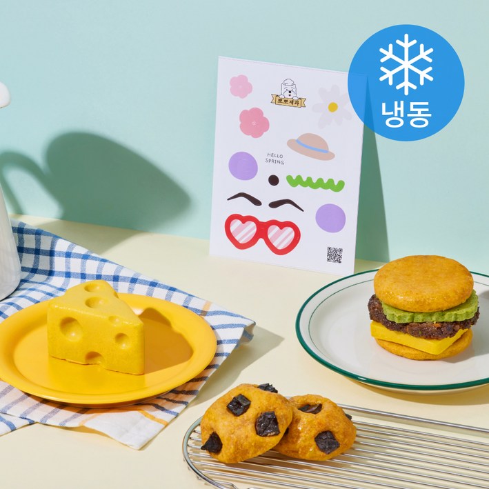 뽀뽀제과 강아지 피크닉 간식 3종 세트