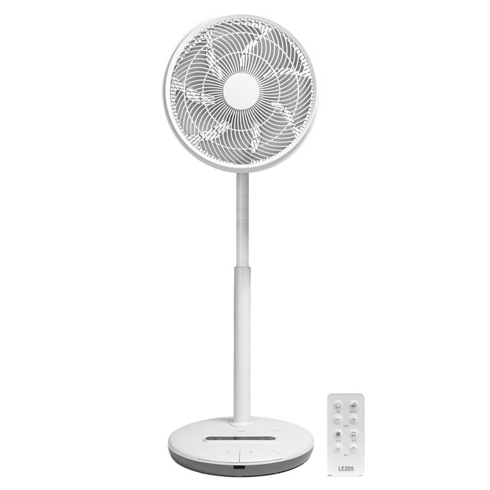 르젠 프리미엄 저소음 BLDC모터 발터치 리모컨 키높이 서큘레이터 LZEFDF4