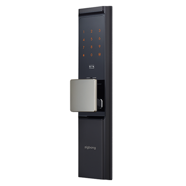 직방 IoT 스마트 푸시풀 손잡이 있음 도어락 SHPDR700