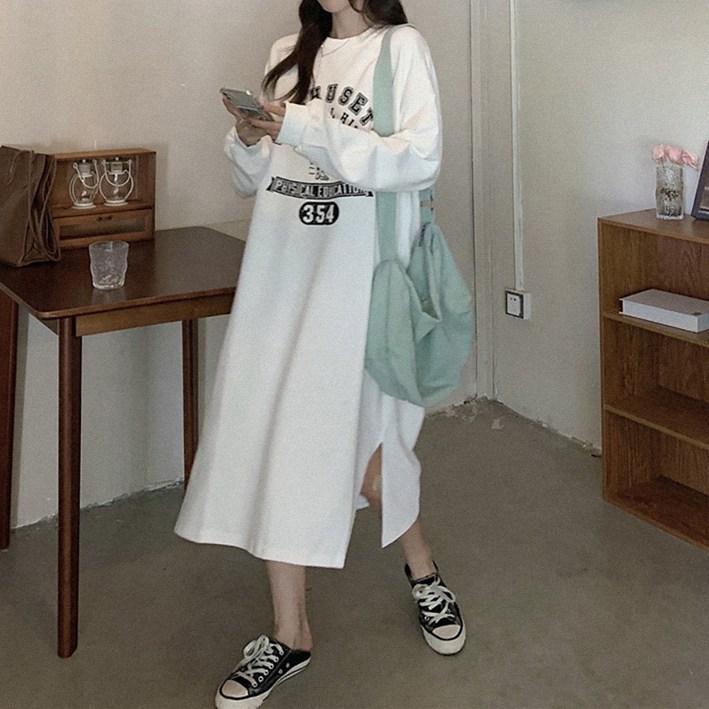 마켓에이 레이지 롱 맨투맨 원피스