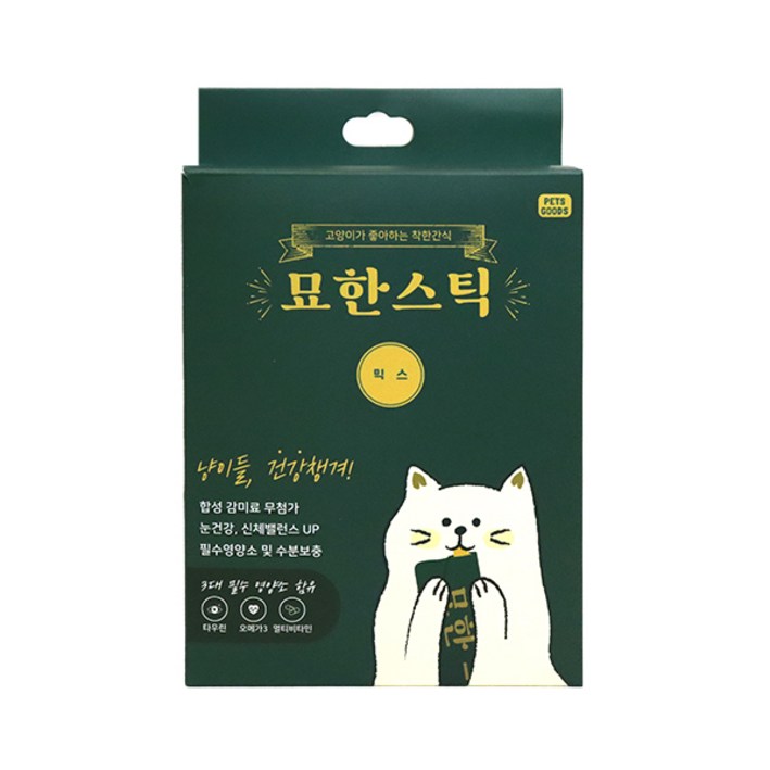 펫츠굿츠 묘한스틱 고양이 간식 15g x 30p, 믹스맛, 15g, 1개