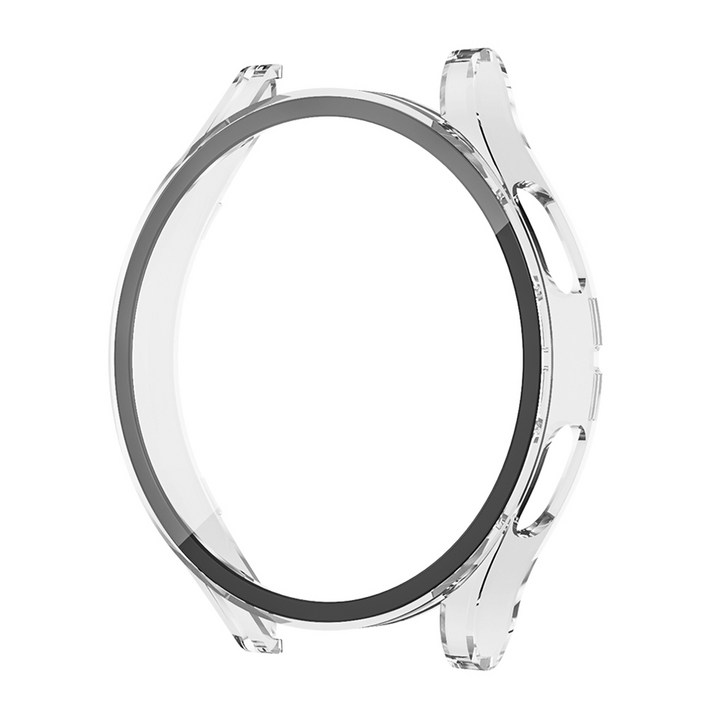 이츠라이프 갤럭시워치4 강화유리 풀커버 액정보호 케이스, 투명, 1개